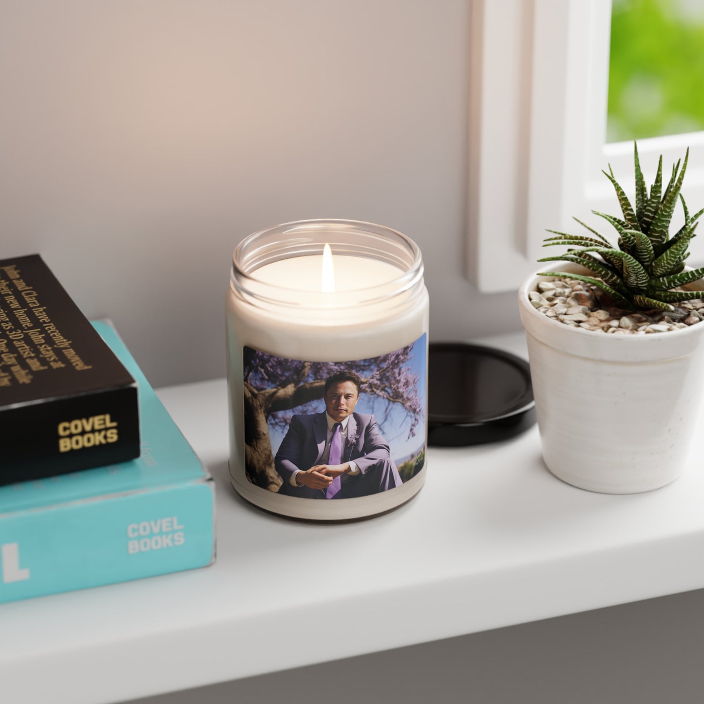 Elon’s “Musk” - Elon Musk in a Jacaranda Tree 1 Candle