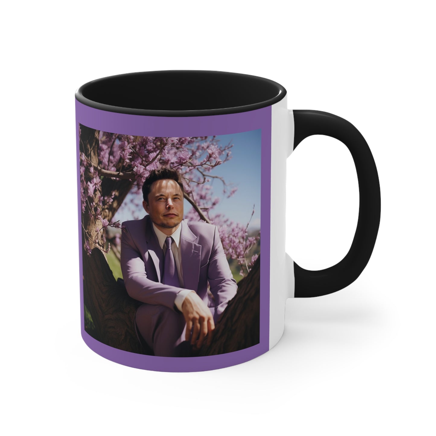 Elon Musk in a Jacaranda Tree 3 - Mug