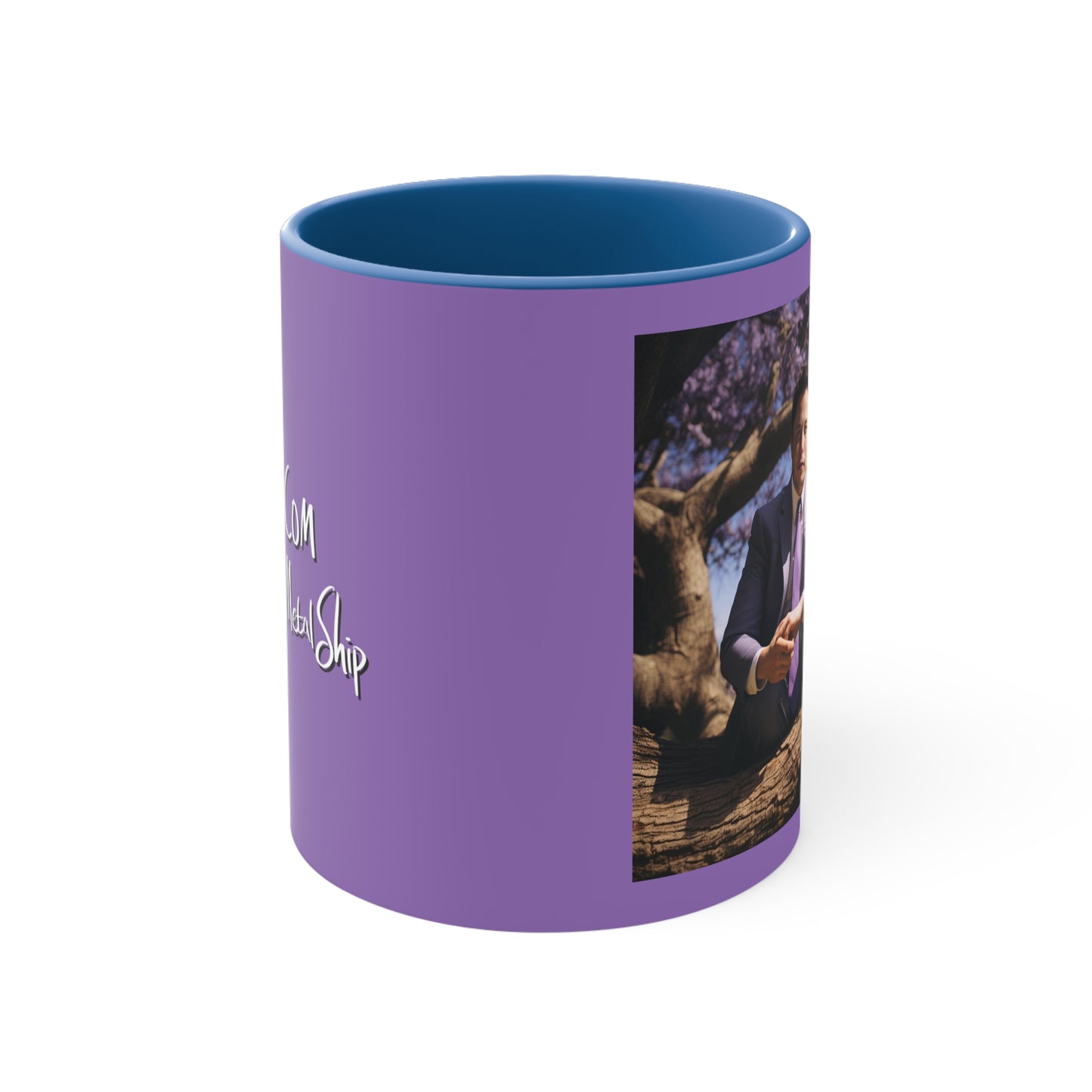 Elon Musk in a Jacaranda Tree 2 - Mug