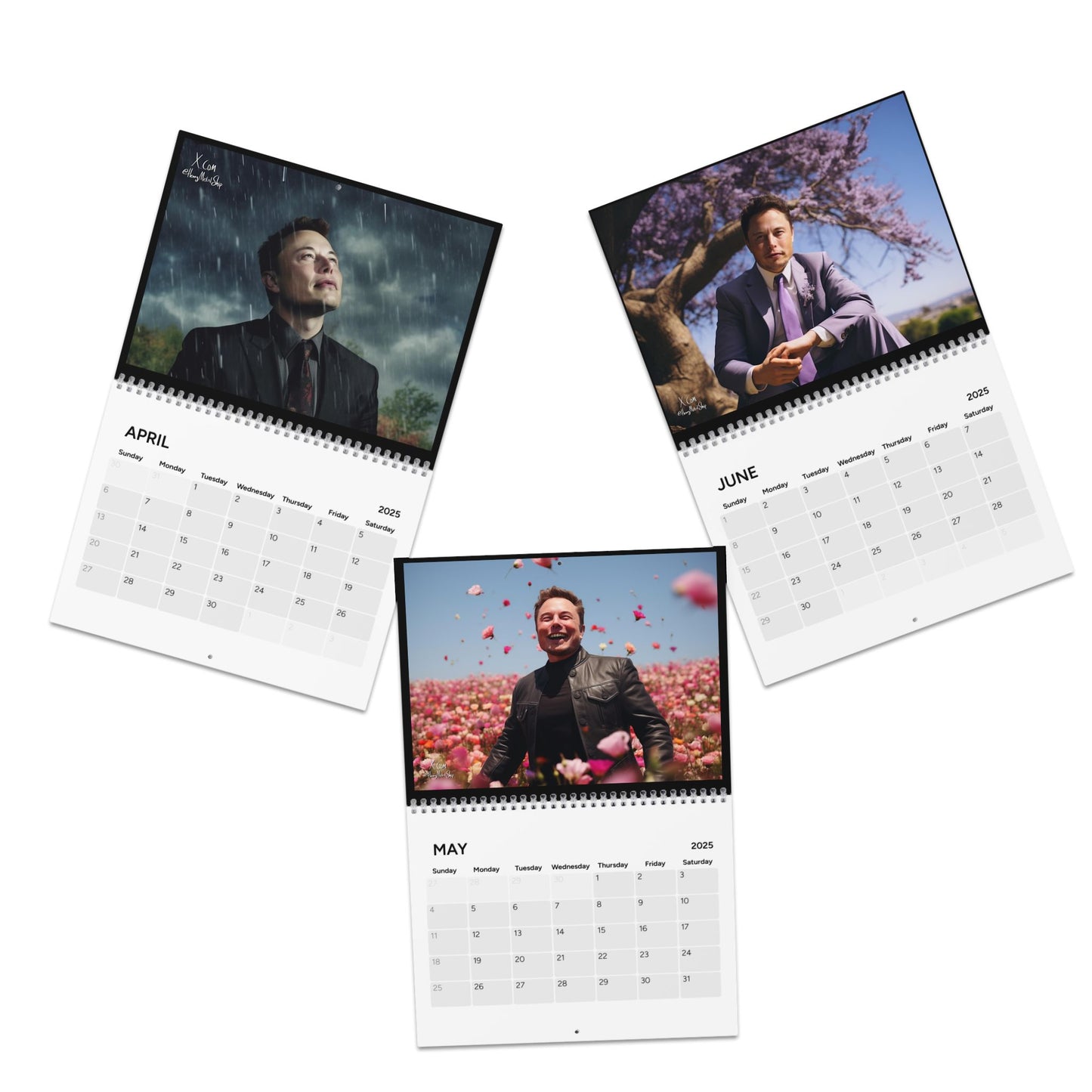 Elon 2025 Wall Calendar