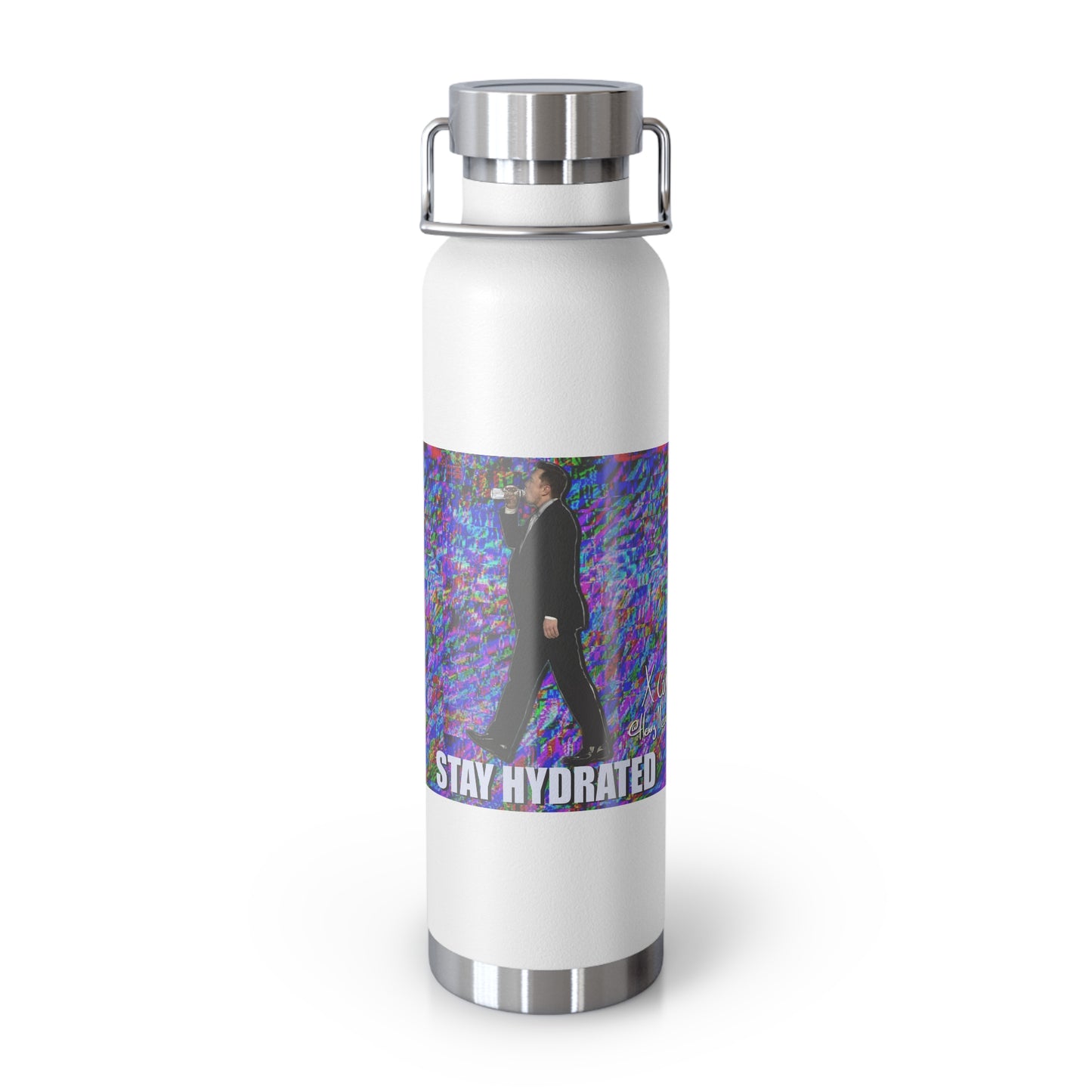 Glitched “Stay Hydrated” Thermos