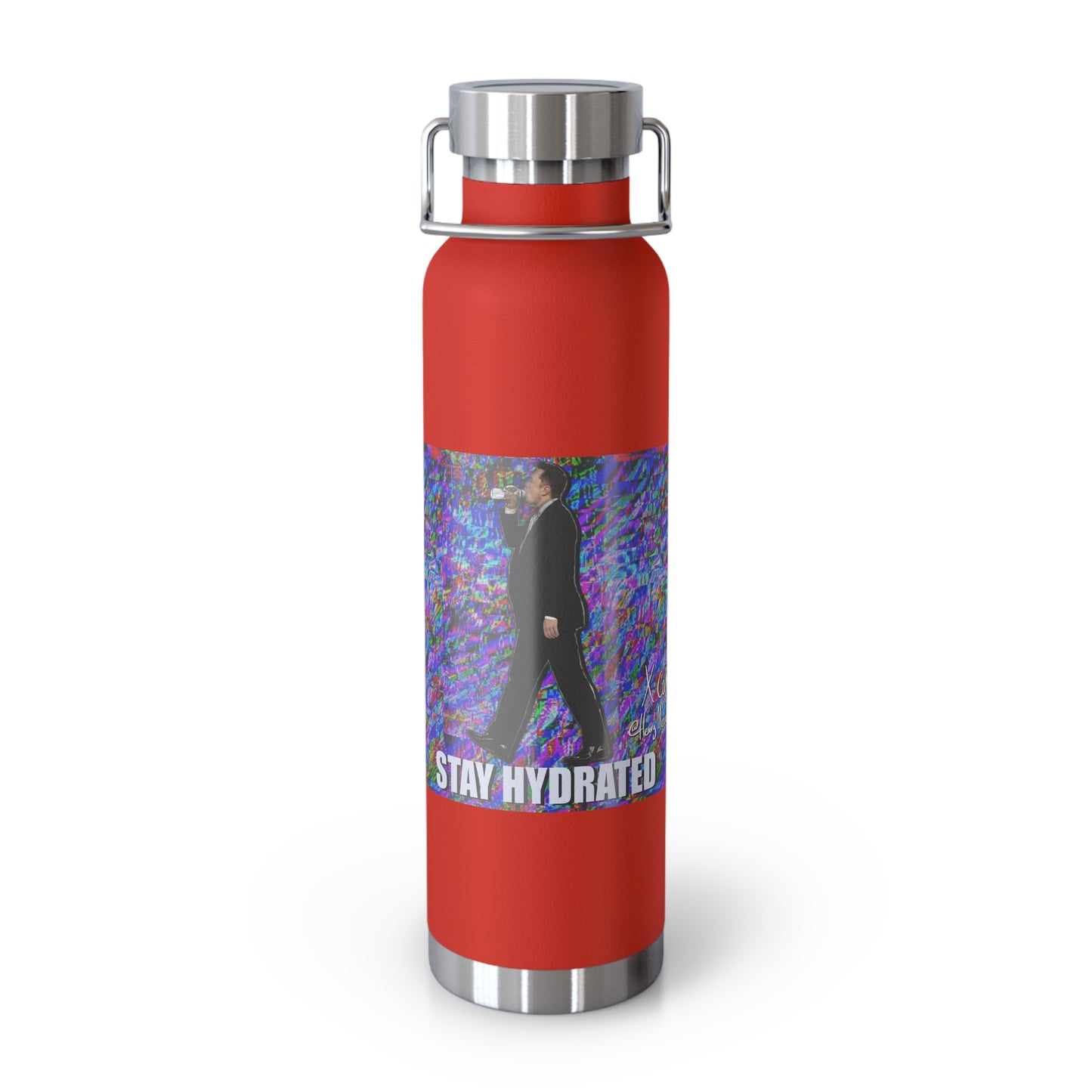 Glitched “Stay Hydrated” Thermos