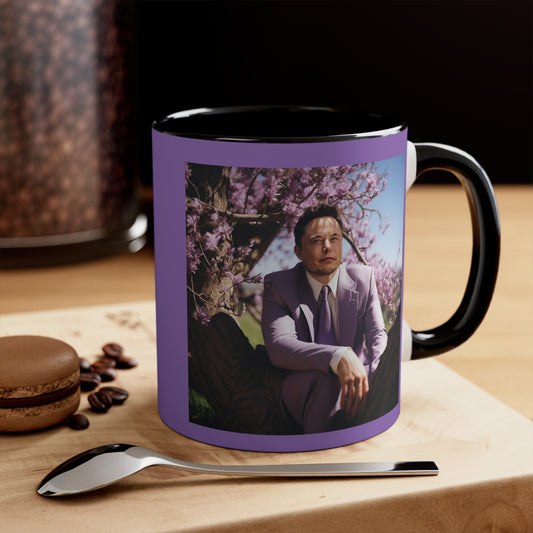 Elon Musk in a Jacaranda Tree 3 - Mug