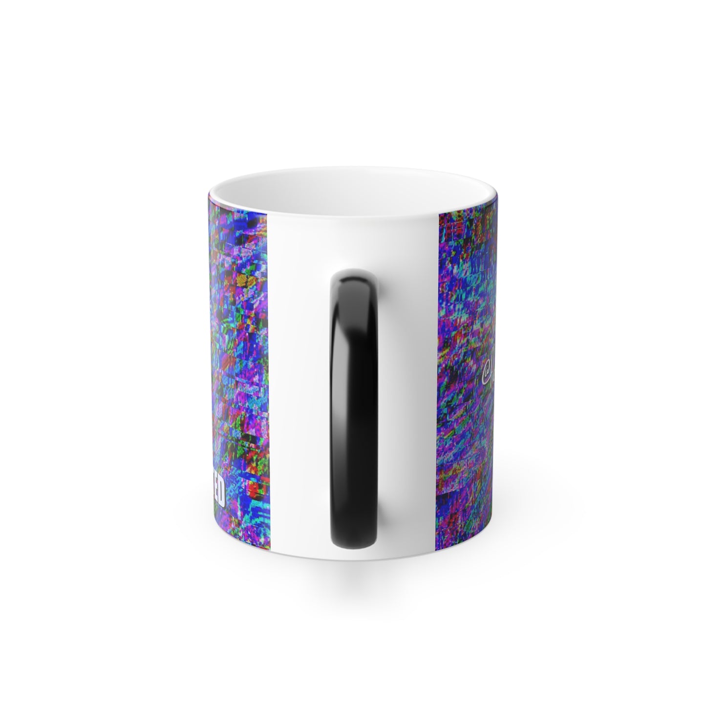 Glitched “Stay Hydrated” Heat Sensitive Mug