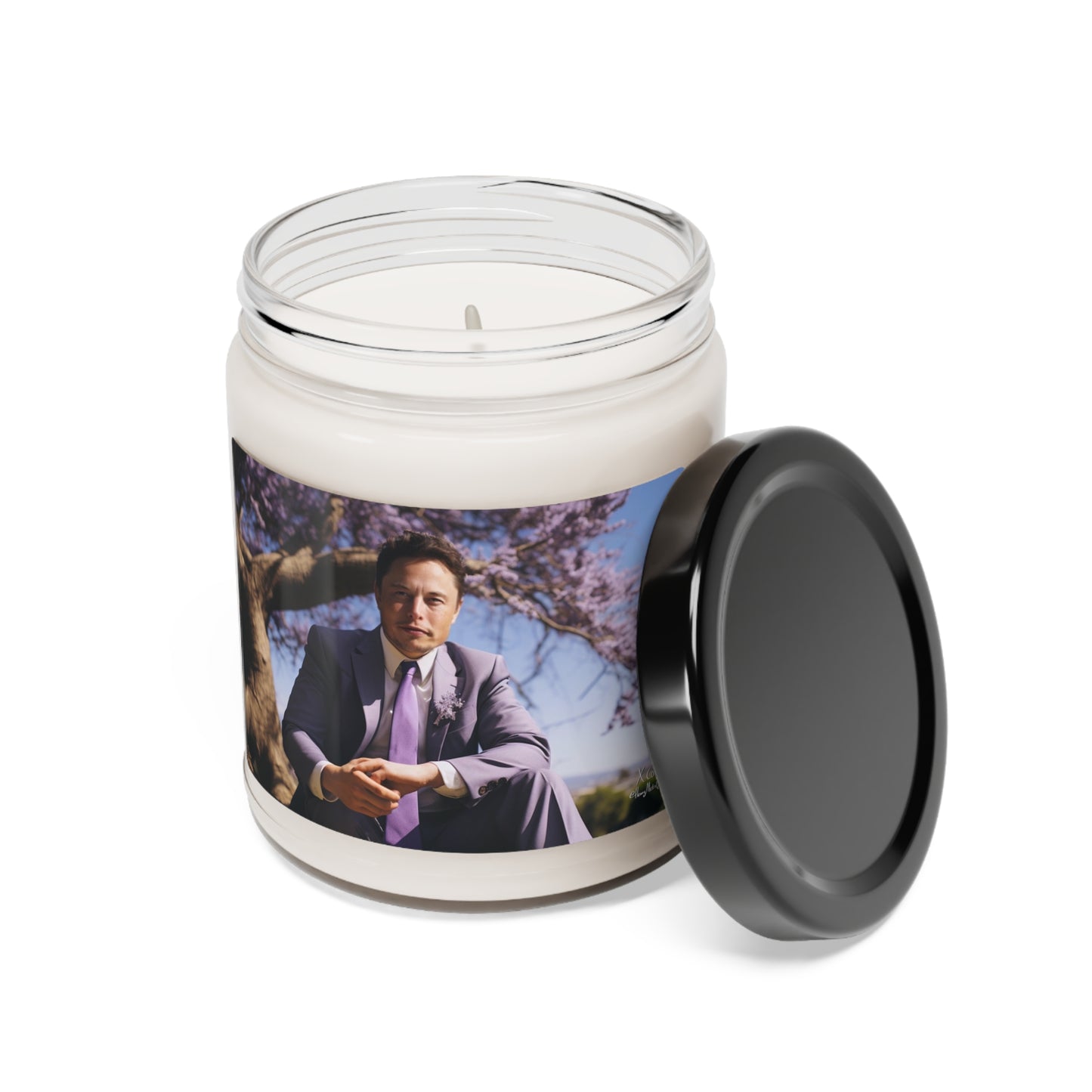 Elon’s “Musk” - Elon Musk in a Jacaranda Tree 1 Candle