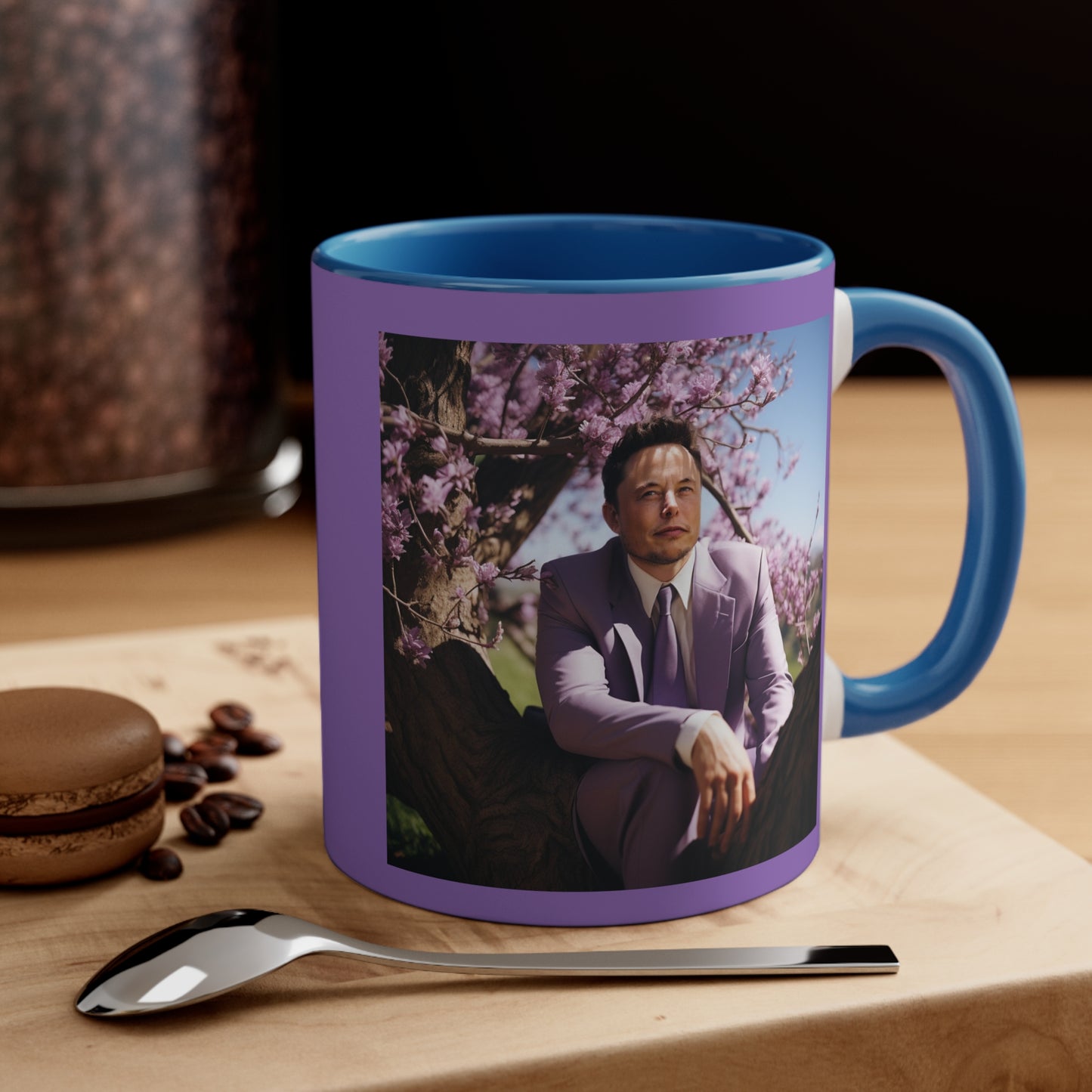 Elon Musk in a Jacaranda Tree 3 - Mug