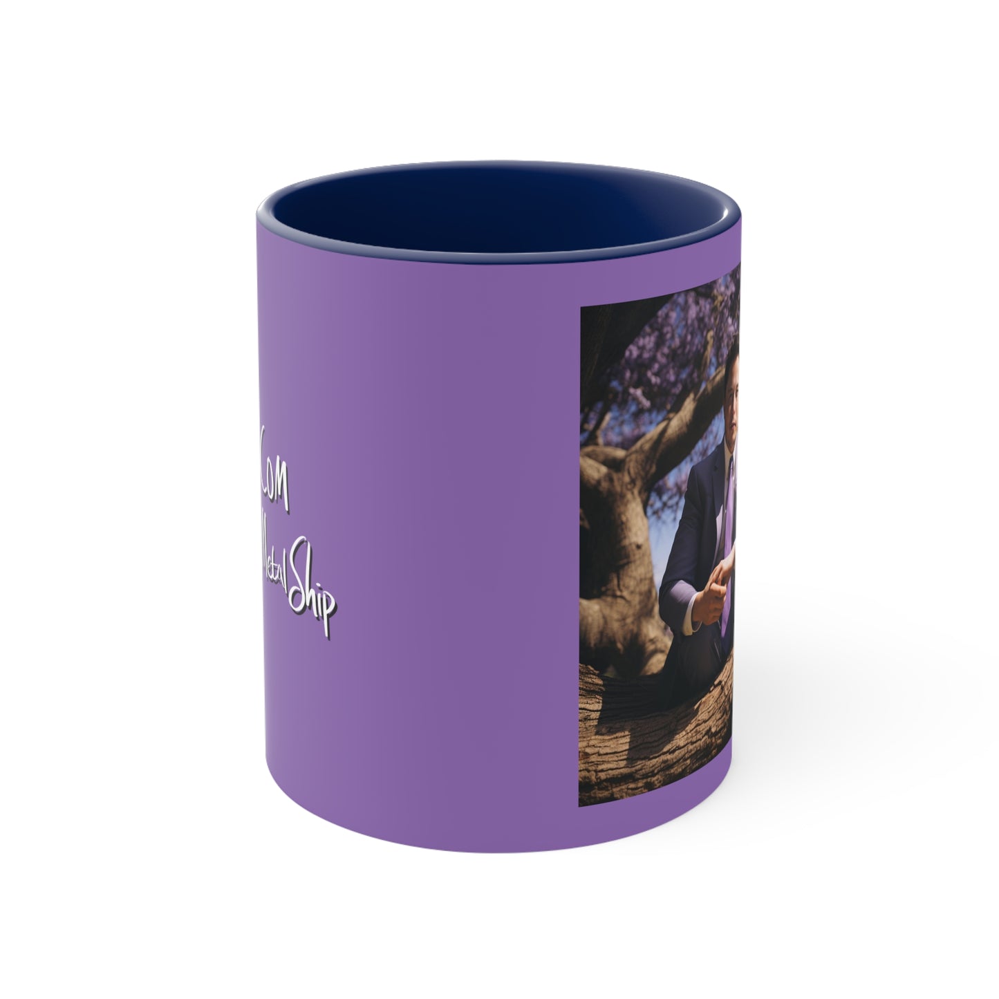 Elon Musk in a Jacaranda Tree 2 - Mug