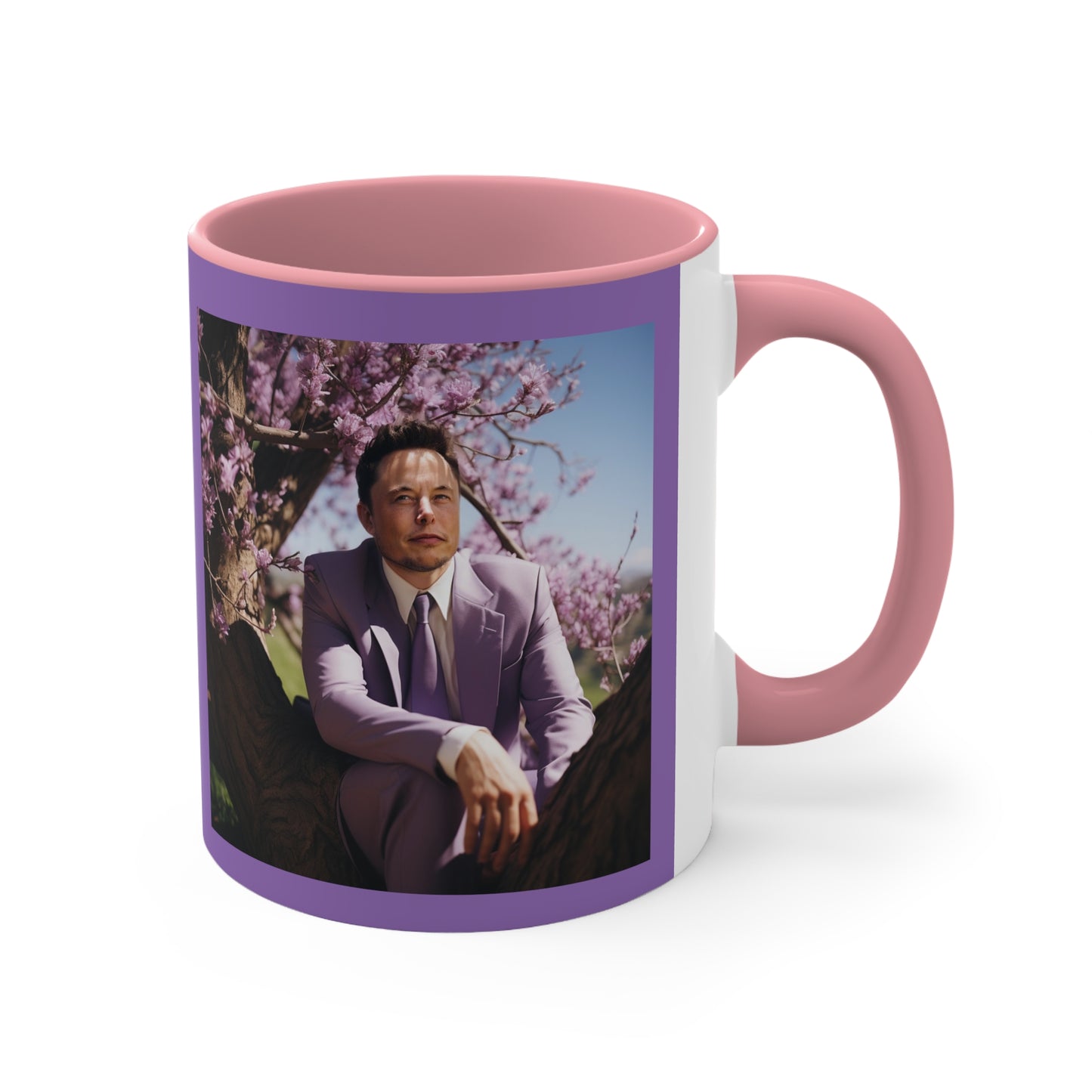 Elon Musk in a Jacaranda Tree 3 - Mug