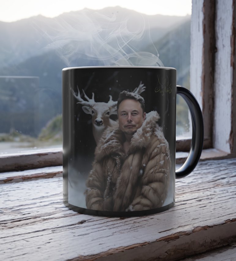 ❄️🦌 Elon & Eliot 🦌❄️ - Heat Sensitive Mug